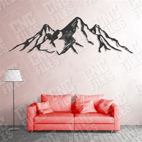 Mountains wall art Vector Design files .